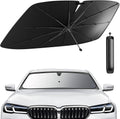 Ultimate 2026 Upgraded Car Windshield Sun Shade Umbrella - 100% Sun & UV Protection, Easy Foldable Design for Most Cars & SUVs (Large 55.1" x 31.1")