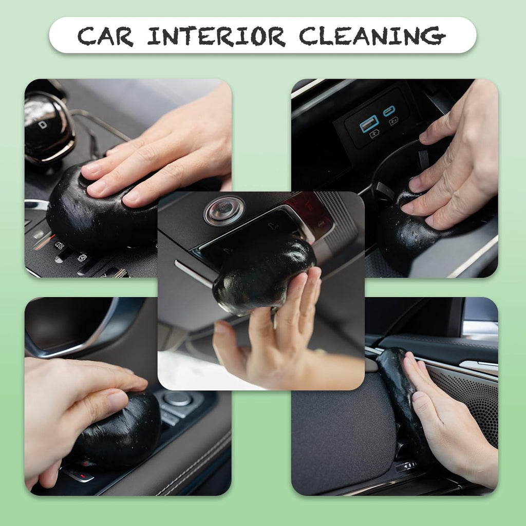 Cleaning Gel for Car Cleaner Cleaning Kit Automotive Air Vent Dust Cleaning Slime for Auto Cleaning Putty Universal Dust Car Accessories Car Interior Cleaner Keyboard Cleaning Laptop Black | Automotive Air Vent Dust Cleaning, Universal Dust Cleaner, Car Interior & Accessories, Laptop Cleaning