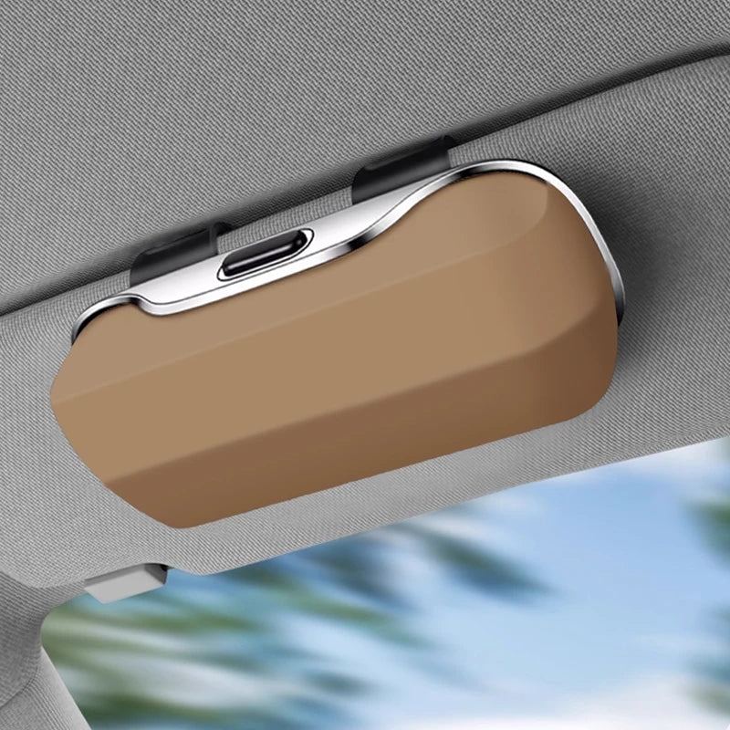 Elevate Your Driving Experience with the Universal Clip-On Car Sunglasses Holder – Soft-Lined, Anti-Scratch, and Durable for All Vehicles!