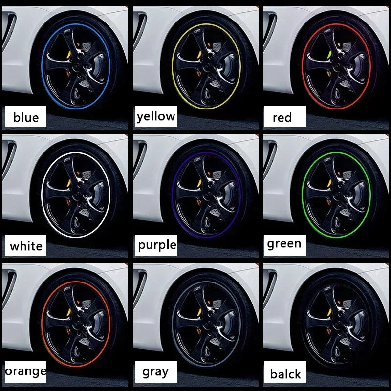 Wheel Rim Protector Strip – Stylish Decoration for Car Wheels, Anti-Collision, Durable, Universal Fit, Easy Installation