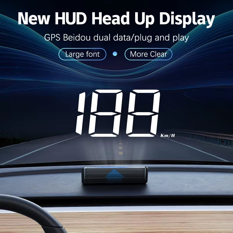 Revolutionary Car Speedometer HUD: Digital GPS Head-Up Display for Accurate Speed Tracking