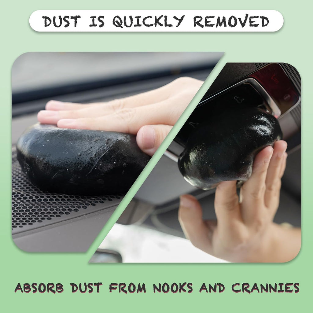 Cleaning Gel for Car Cleaner Cleaning Kit Automotive Air Vent Dust Cleaning Slime for Auto Cleaning Putty Universal Dust Car Accessories Car Interior Cleaner Keyboard Cleaning Laptop Black | Automotive Air Vent Dust Cleaning, Universal Dust Cleaner, Car Interior & Accessories, Laptop Cleaning