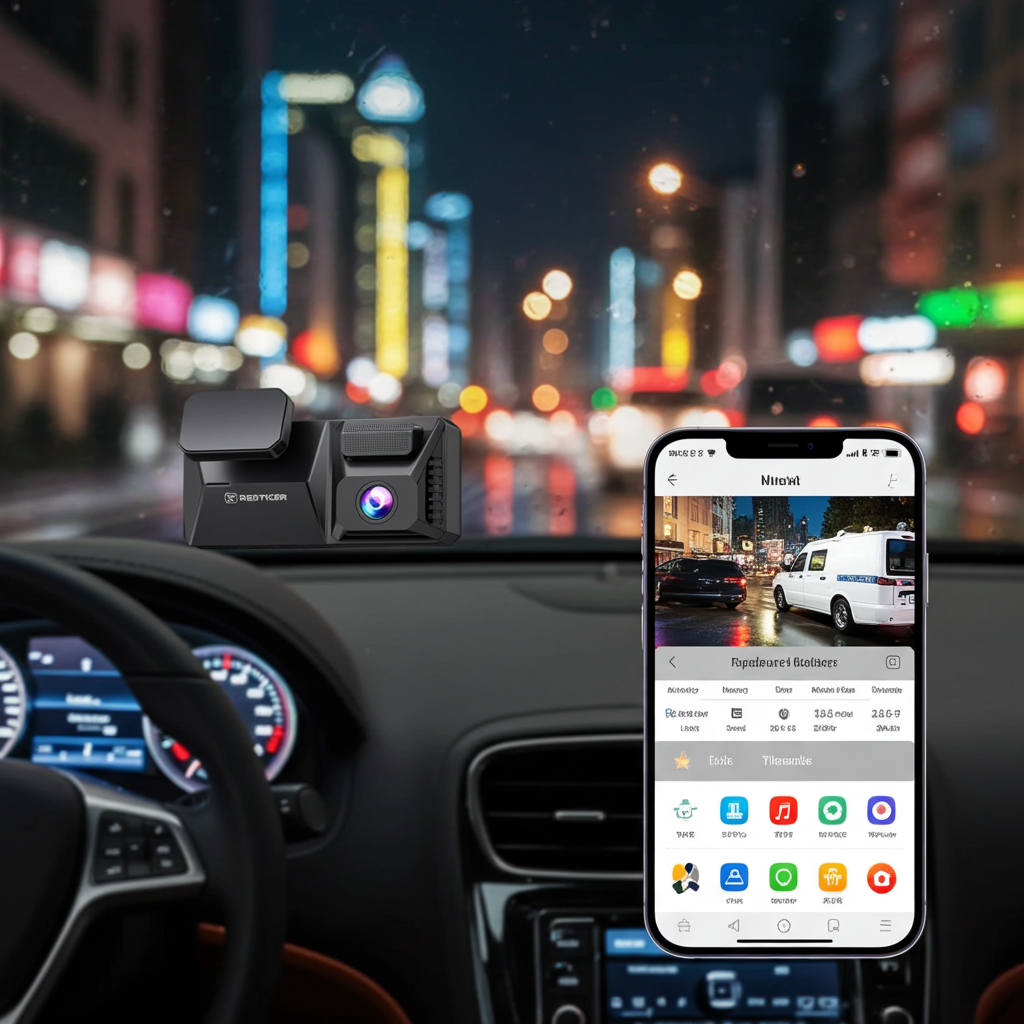 VELOX F77 4K Dual Dash Cam — Front & Rear Recording with WiFi & GPS