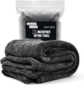 Microfiber Car Drying Towel 1300 GSM Double Twisted Loop – Premium Extra Large Auto Wash Towel for Cars Trucks SUV - Super Absorbent Detailing Cleaning Cloth XL 40X24 1-Pack (Gray)
