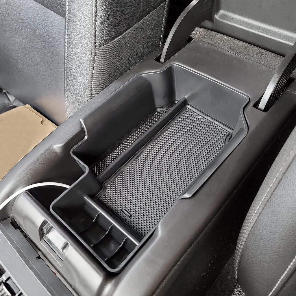 Maximize Your Chevy Colorado & GMC Canyon Storage with Our Premium Center Console Organizer (2015-2022) - Sleek Black Armrest Insert Tray