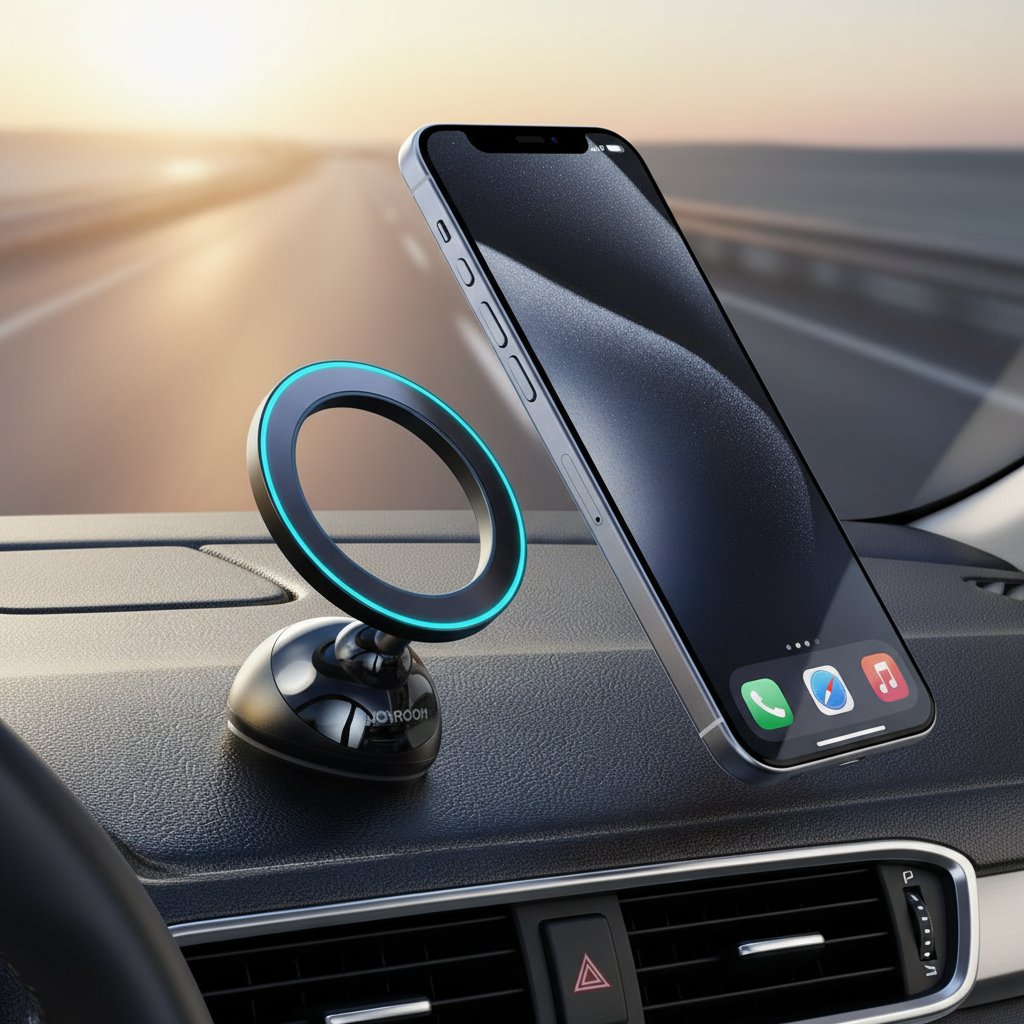 Revolutionary MagSafe Car Mount - All-Metal Magnetic Phone Holder with Unmatched Strength for iPhone 16/15/14/13/12 - Ultimate Dash Mounting Solution!
