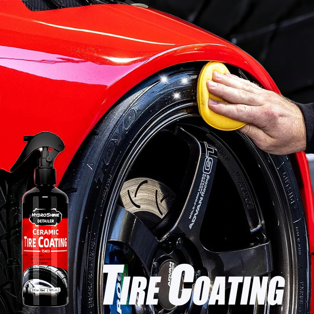 Ceramic Tire Coating Spray — Hydrophobic Shine & Protection | VELOX