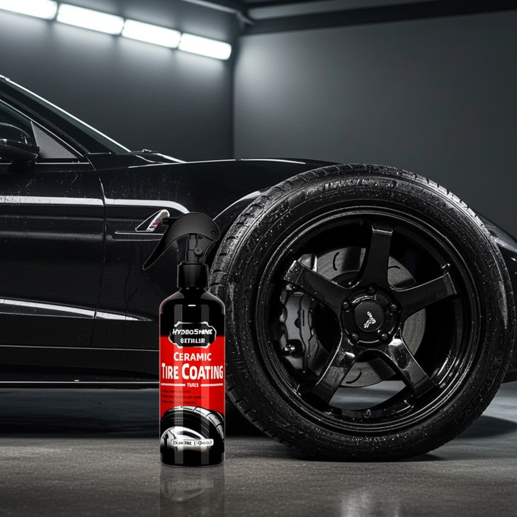 Ceramic Tire Coating Spray — Hydrophobic Shine & Protection | VELOX