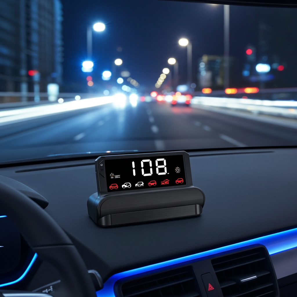 OBD2 HUD Head Up Display — Speed, Temp & Voltage | VELOX