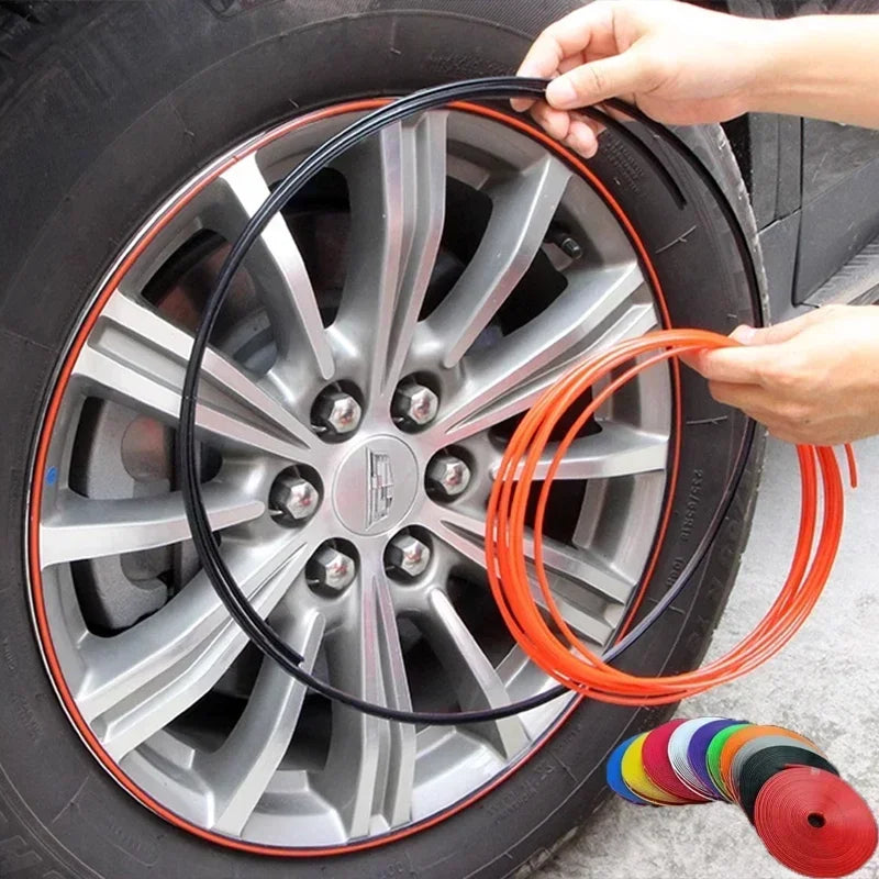 Wheel Rim Protector Strip – Stylish Decoration for Car Wheels, Anti-Collision, Durable, Universal Fit, Easy Installation