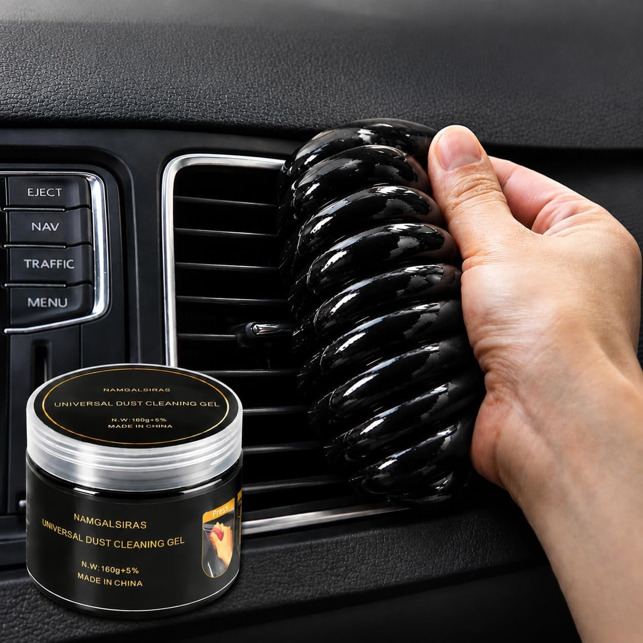 Cleaning Gel for Car Cleaner Cleaning Kit Automotive Air Vent Dust Cleaning Slime for Auto Cleaning Putty Universal Dust Car Accessories Car Interior Cleaner Keyboard Cleaning Laptop Black | Automotive Air Vent Dust Cleaning, Universal Dust Cleaner, Car Interior & Accessories, Laptop Cleaning
