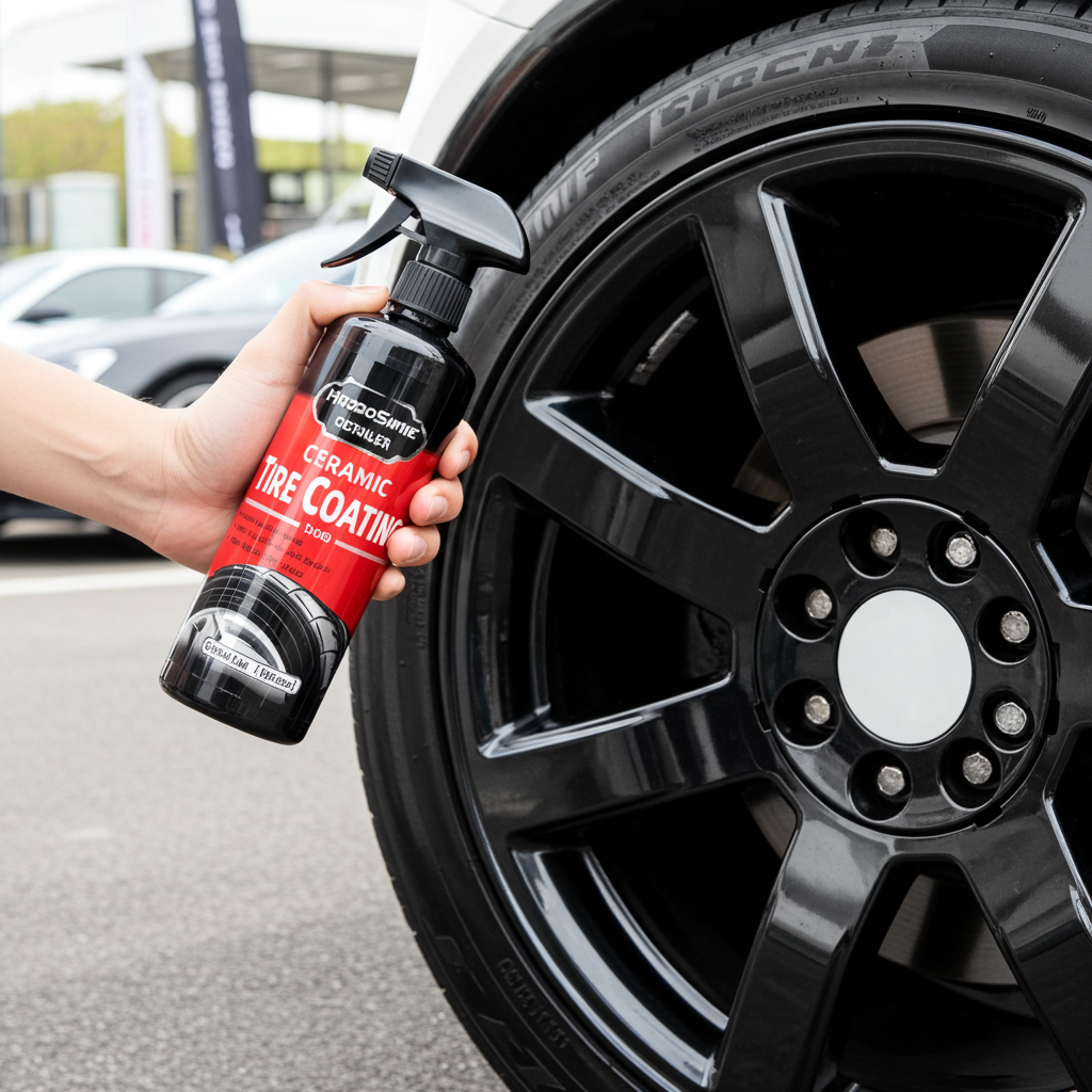 Ceramic Tire Coating Spray — Hydrophobic Shine & Protection | VELOX