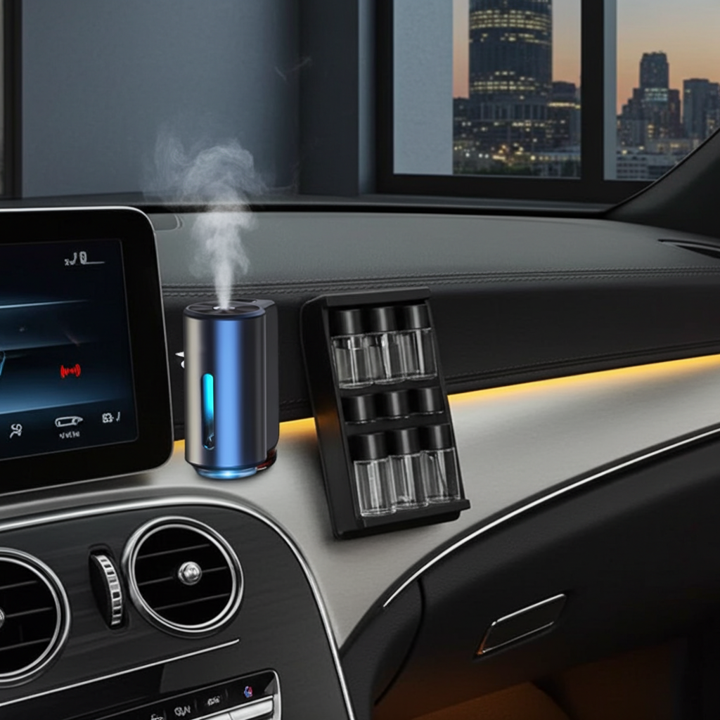 VELOX Smart Car Aromatherapy Diffuser — Intelligent Fragrance & Odor Elimination