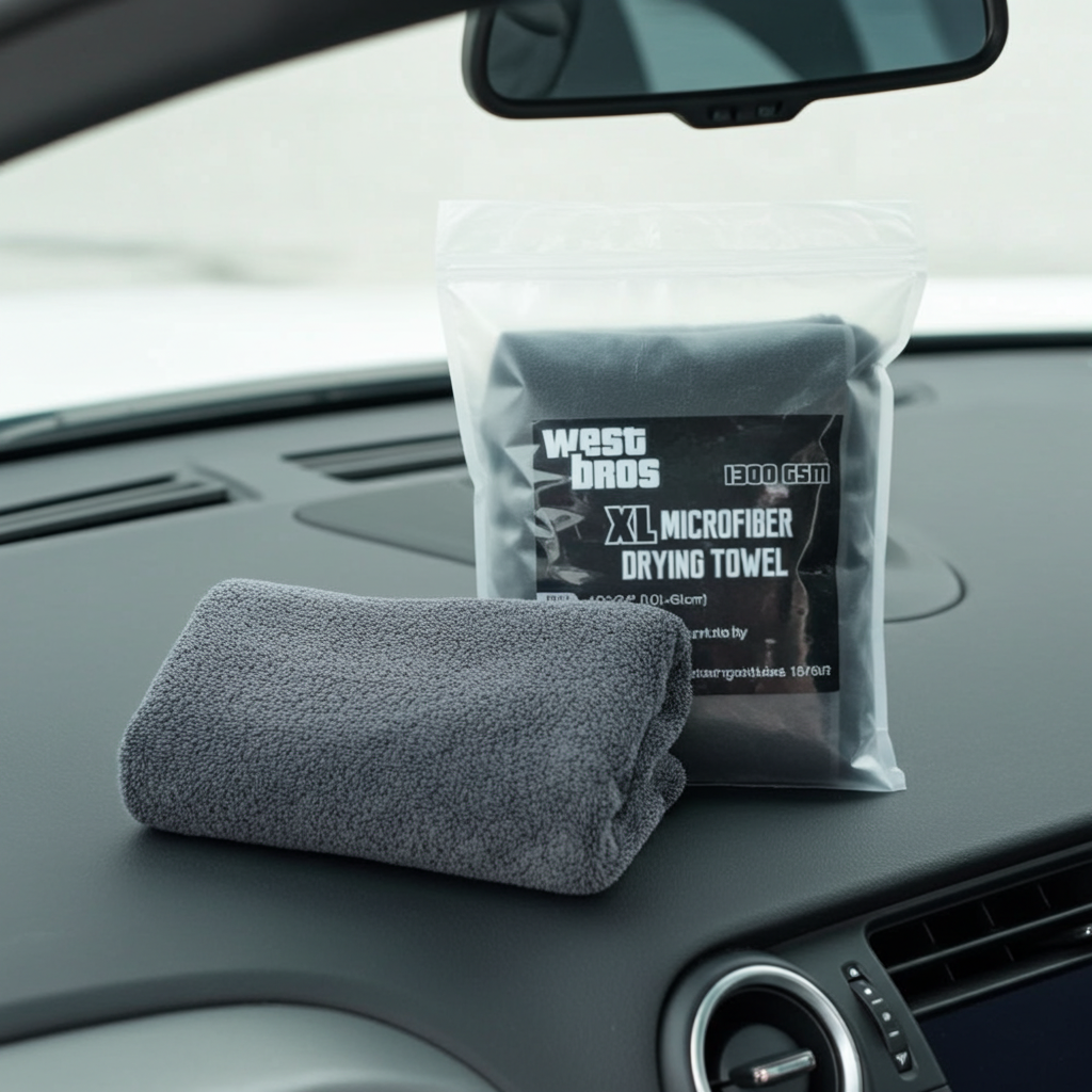 1300 GSM Microfiber Car Drying Towel — Ultra-Absorbent Detailing Cloth | VELOX