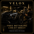 VELOX Detailing Cheat Sheet Product Image
